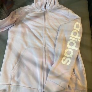 Adidas zip up hoodie lavender